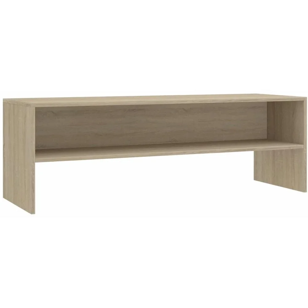 TV-Schrank 120x40x40 cm weiß und Sonoma-Eiche - 0