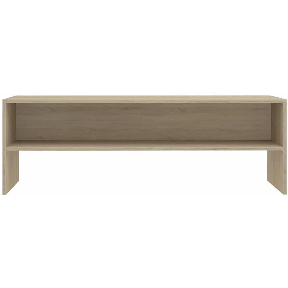 TV-Schrank 120x40x40 cm weiß und Sonoma-Eiche - 1