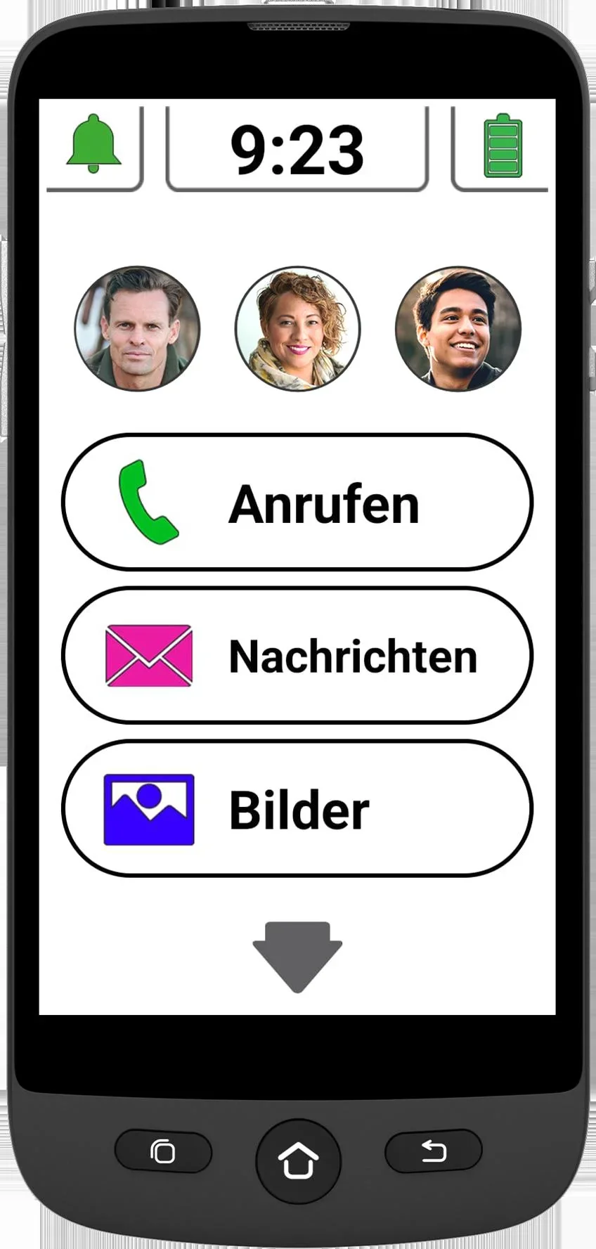 Senioren Outdoor Smartphone M510-M + GRATIS Magnet-Ladekabel - 1