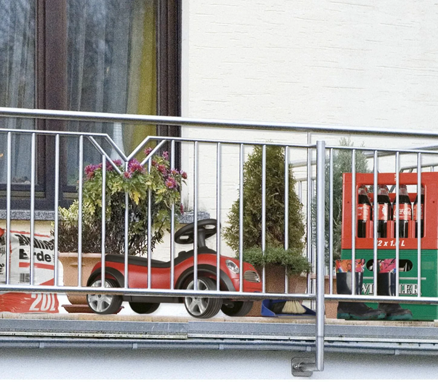 Balkon Sichtschutz "Mauer" - 2