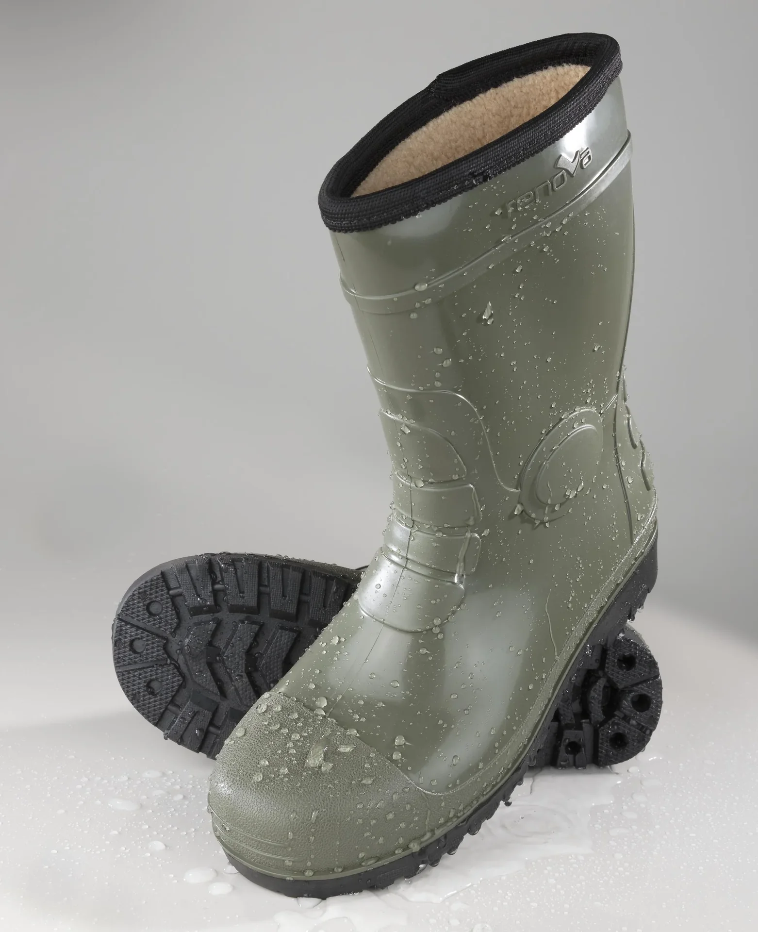Regenstiefel mit Futter, Gr.40 - 8