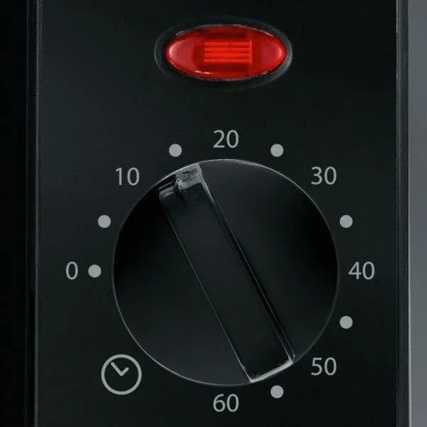 Mini-Backofen - 800 Watt - Schwarz/Silber - 1