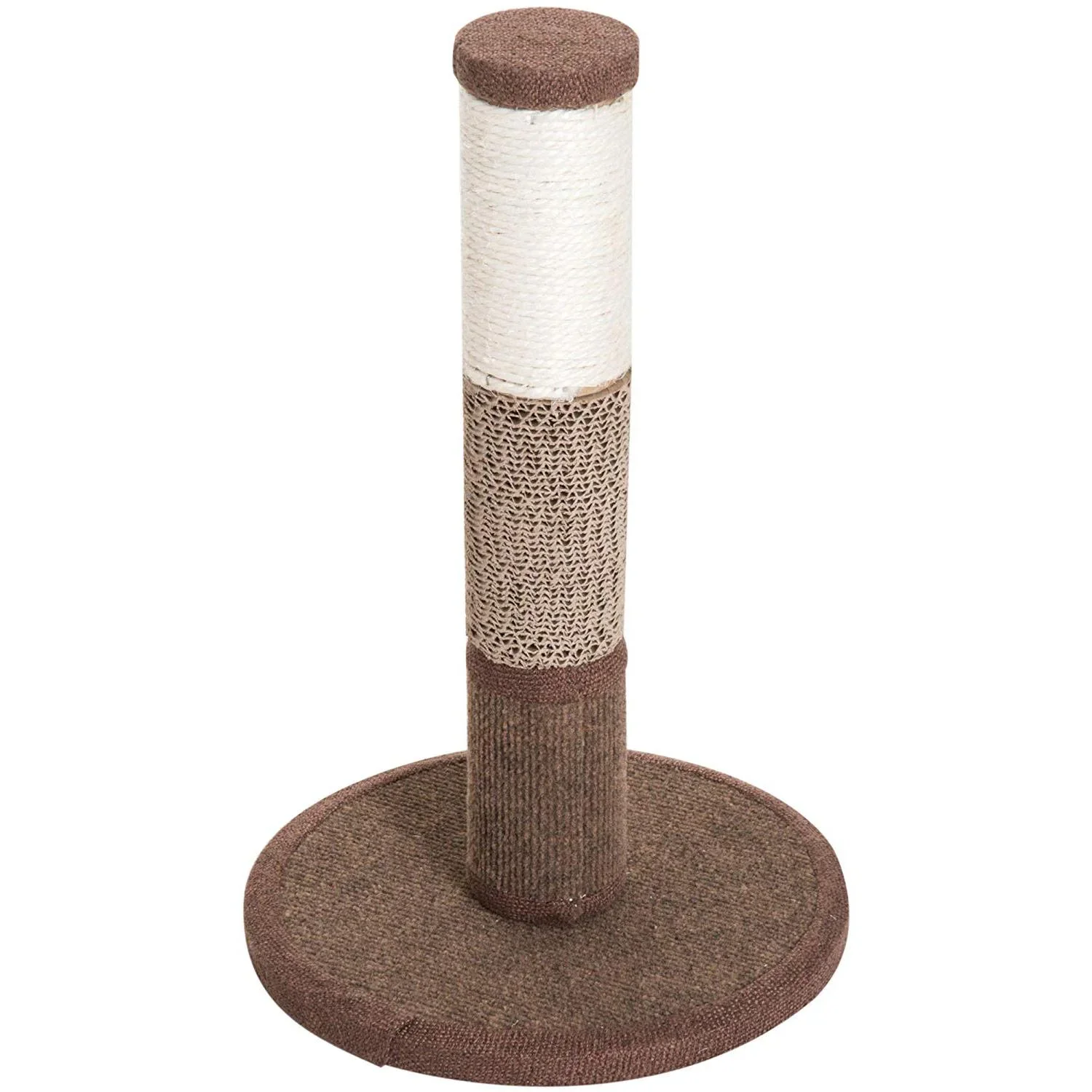 Kratzstamm Katzenbaum Kletterbaum mit einem Ball Braun - 1