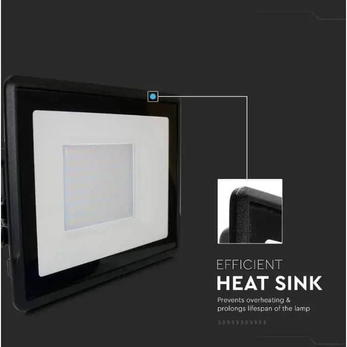 VT-158 LED-Flutlicht - 50 W - 4000 Lm - 4000K - Schwarz - 5