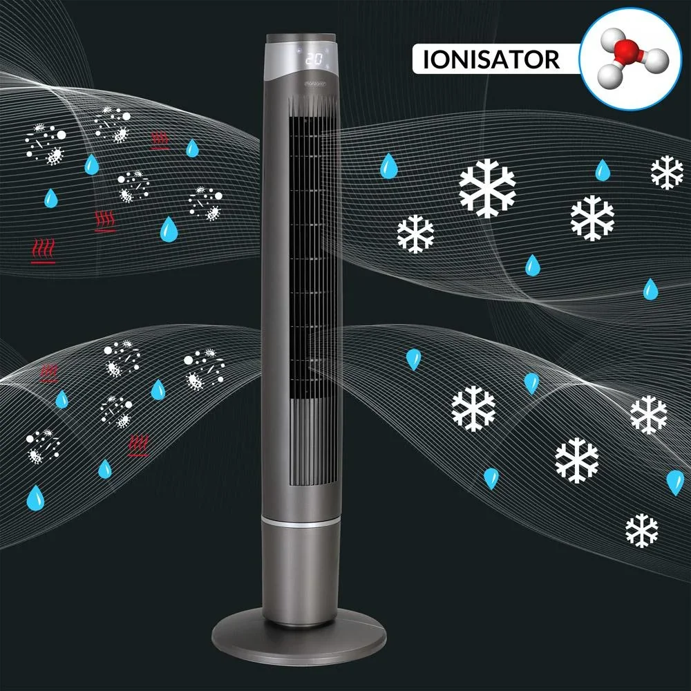 Turmventilator grau 120cm inkl. Fernbedienung - 2