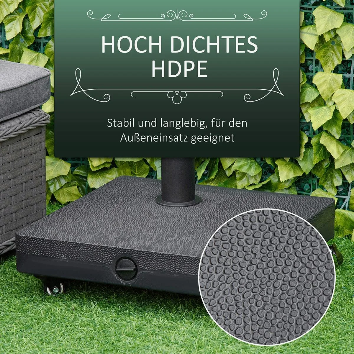 Sonnenschirmständer mit Roller bef - 0