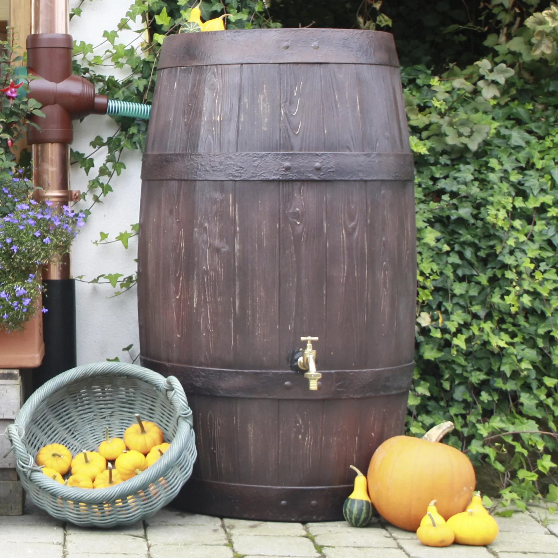 Regentonne "Barrique", 250 l, Farbe dunkelbraun - 3