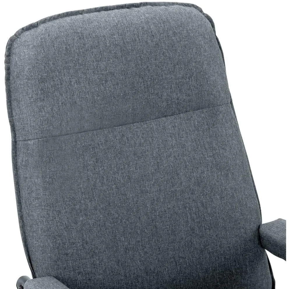 Massageliege verstellbar mit Fußhocker Stoff hellgrau - 0