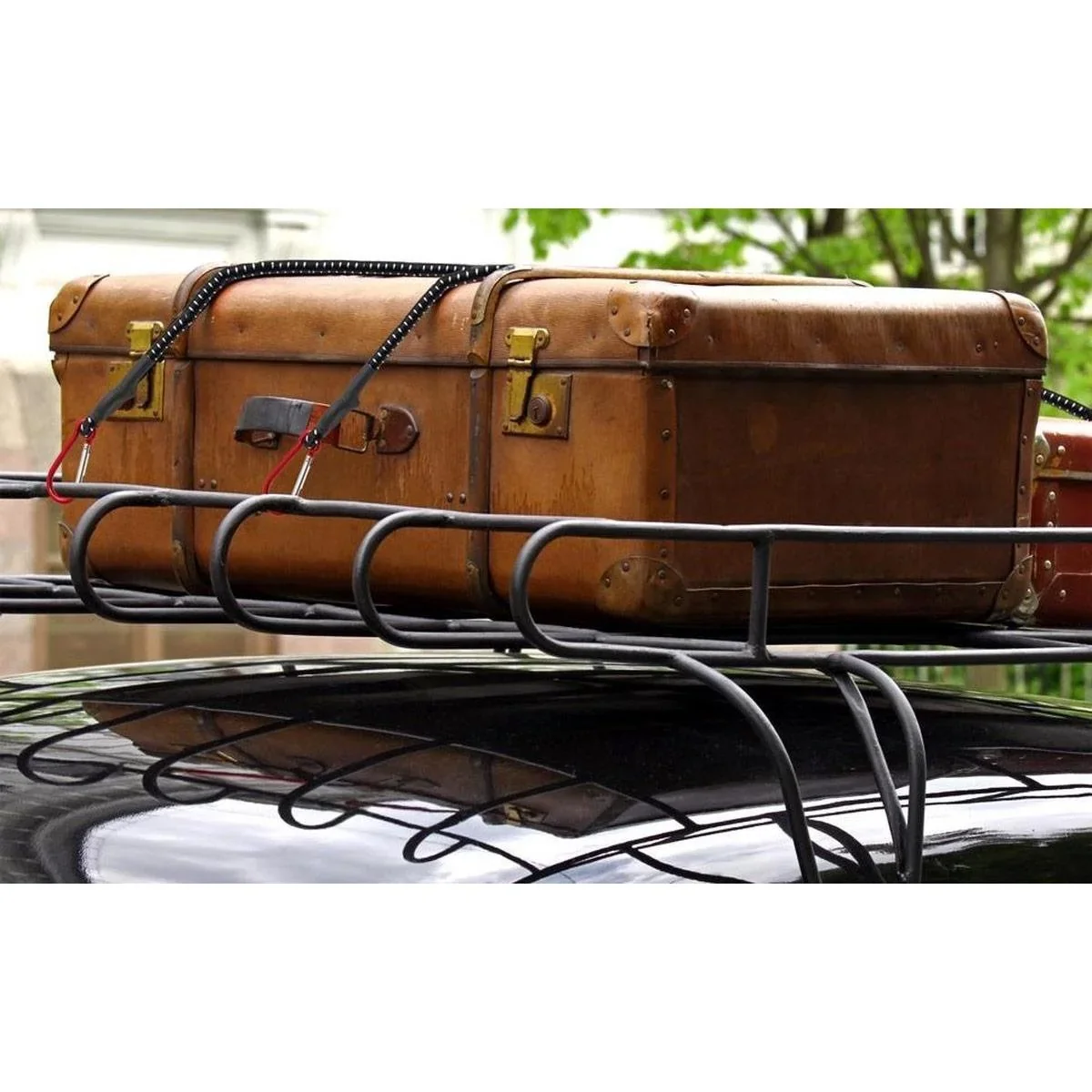 Schnellverschlussbinder mit Karabiner 80cm x 10 mm - 2er Set - 80Cm - 0