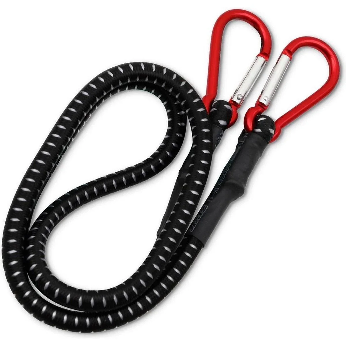 Schnellverschlussbinder mit Karabiner 80cm x 10 mm - 2er Set - 80Cm - 2