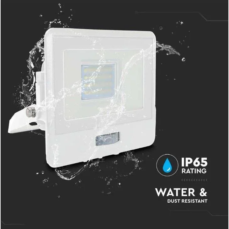 VT-128S LED-Flutlicht mit Sensor - 20 W - 1510 Lm - 3000K - Weiß - 1