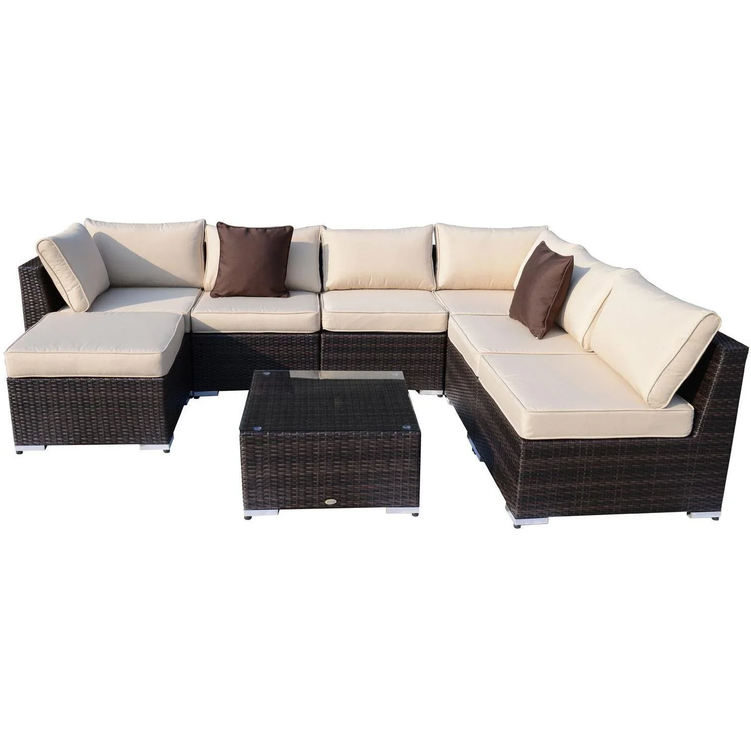 Polyrattan Gartenmöbelset inklusive Kissen - 4
