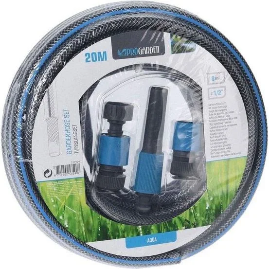 ProGarden Gartenschlauch 20m mit 4-teiligem Düsensatz - 2