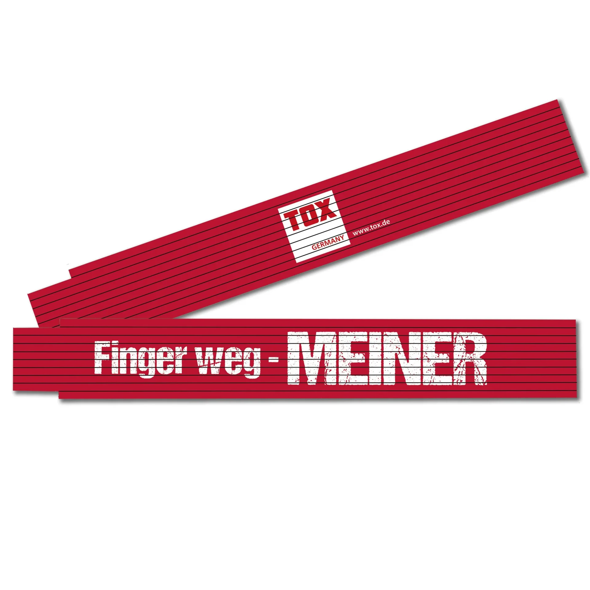Meterstab 2 m " Finger weg - MEINER" - 1