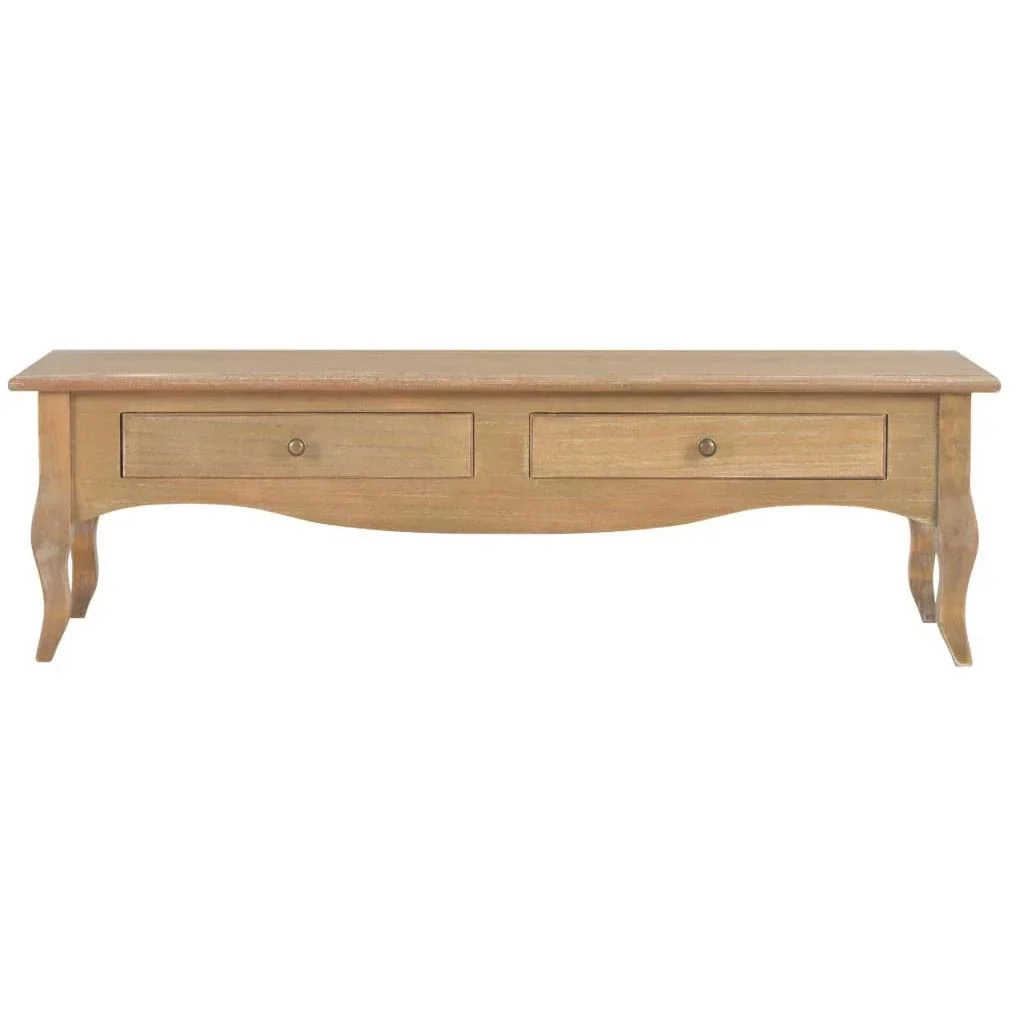 TV-Schrank mit 2 Schubladen 120x35x35 cm Kiefer massiv - 3