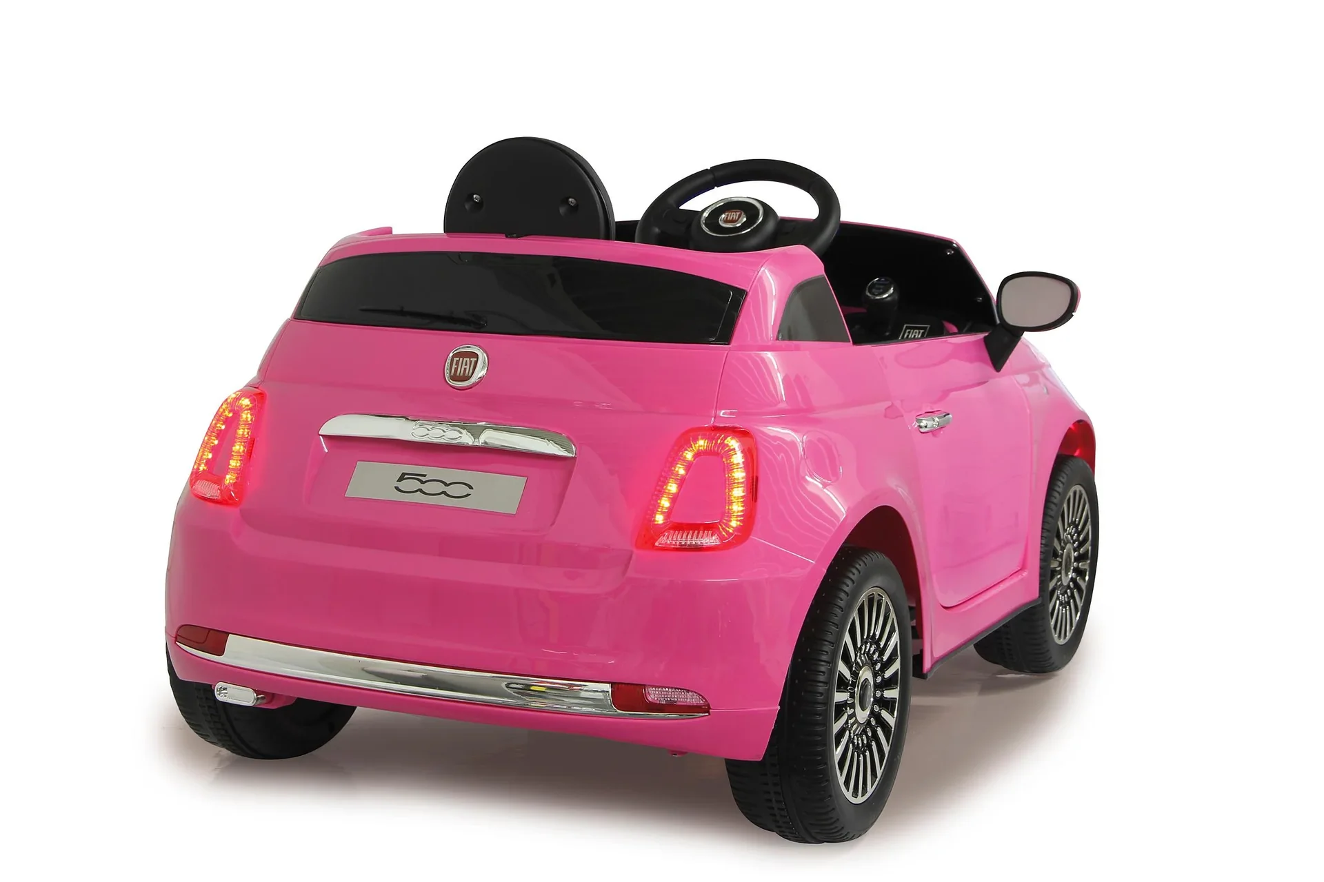 Ride-on Fiat 500 für Kinder, 12 Volt, Pink - 0