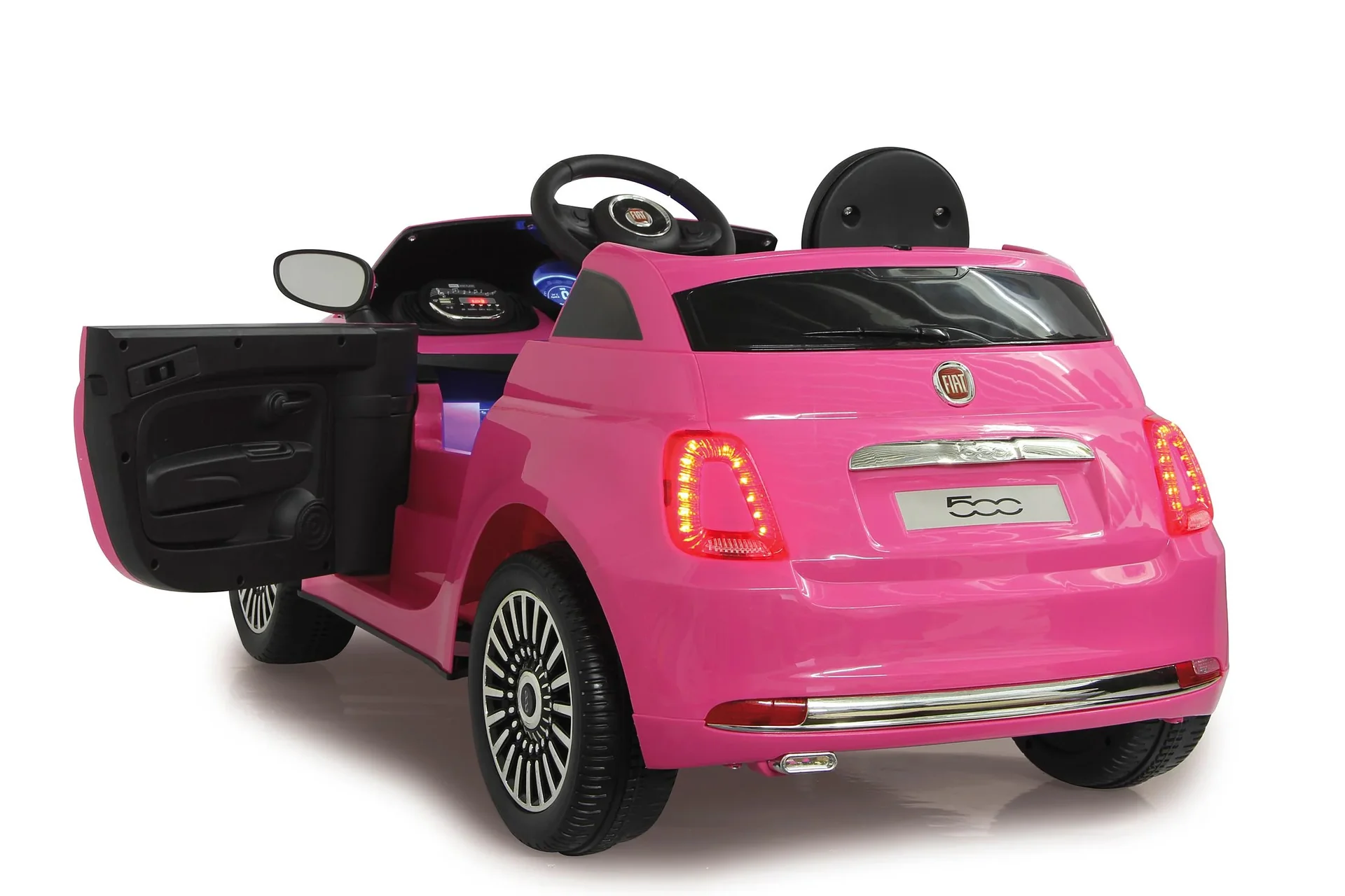 Ride-on Fiat 500 für Kinder, 12 Volt, Pink - 3