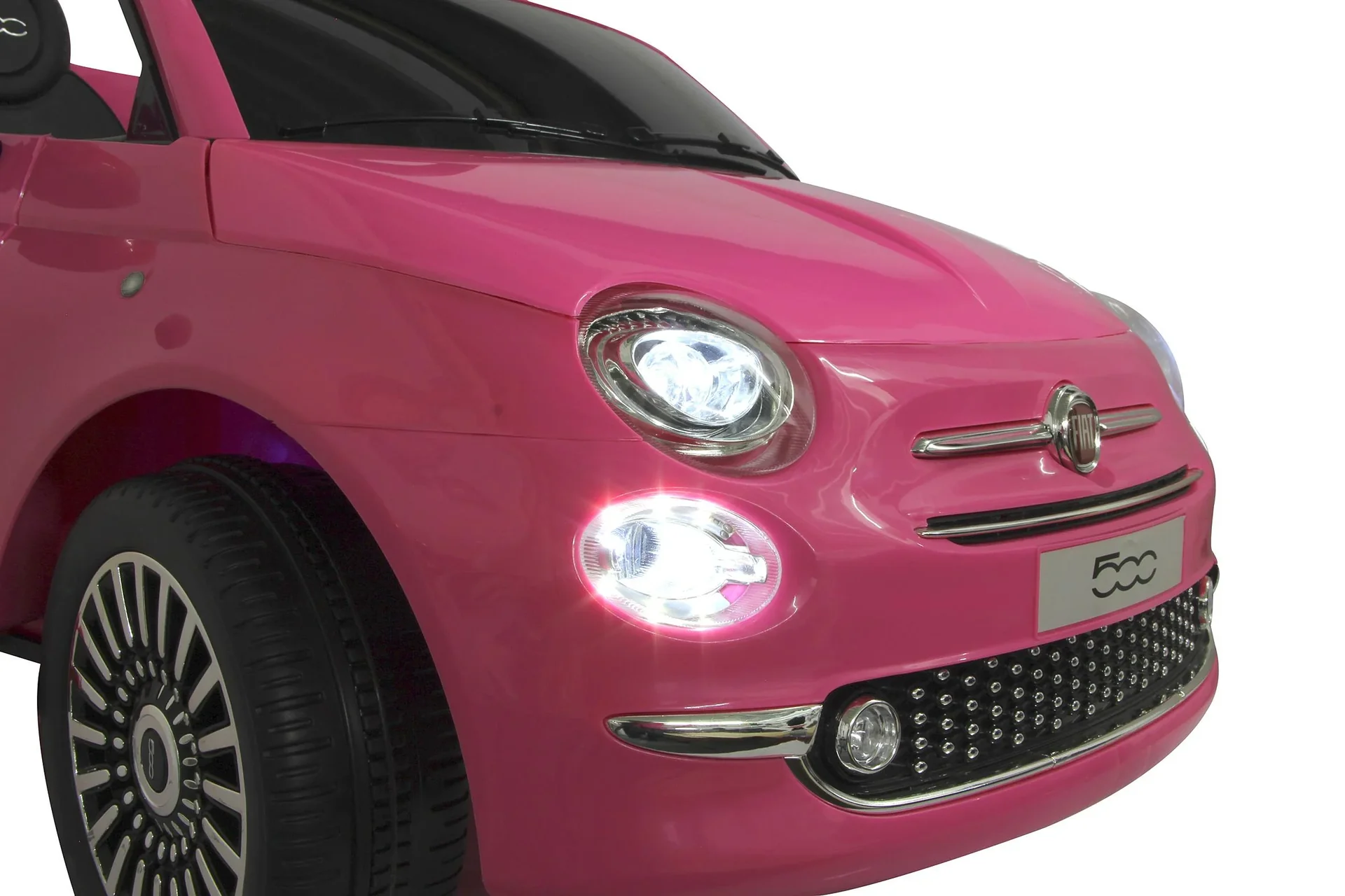 Ride-on Fiat 500 für Kinder, 12 Volt, Pink - 4