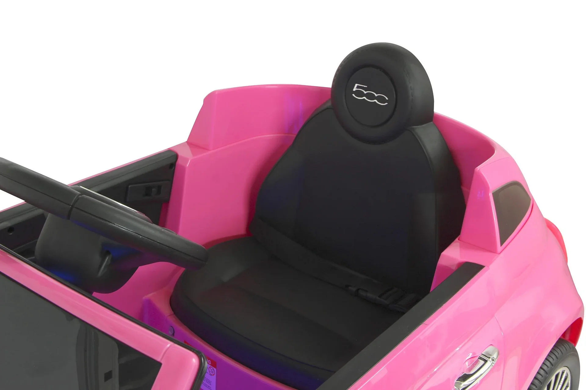 Ride-on Fiat 500 für Kinder, 12 Volt, Pink - 5