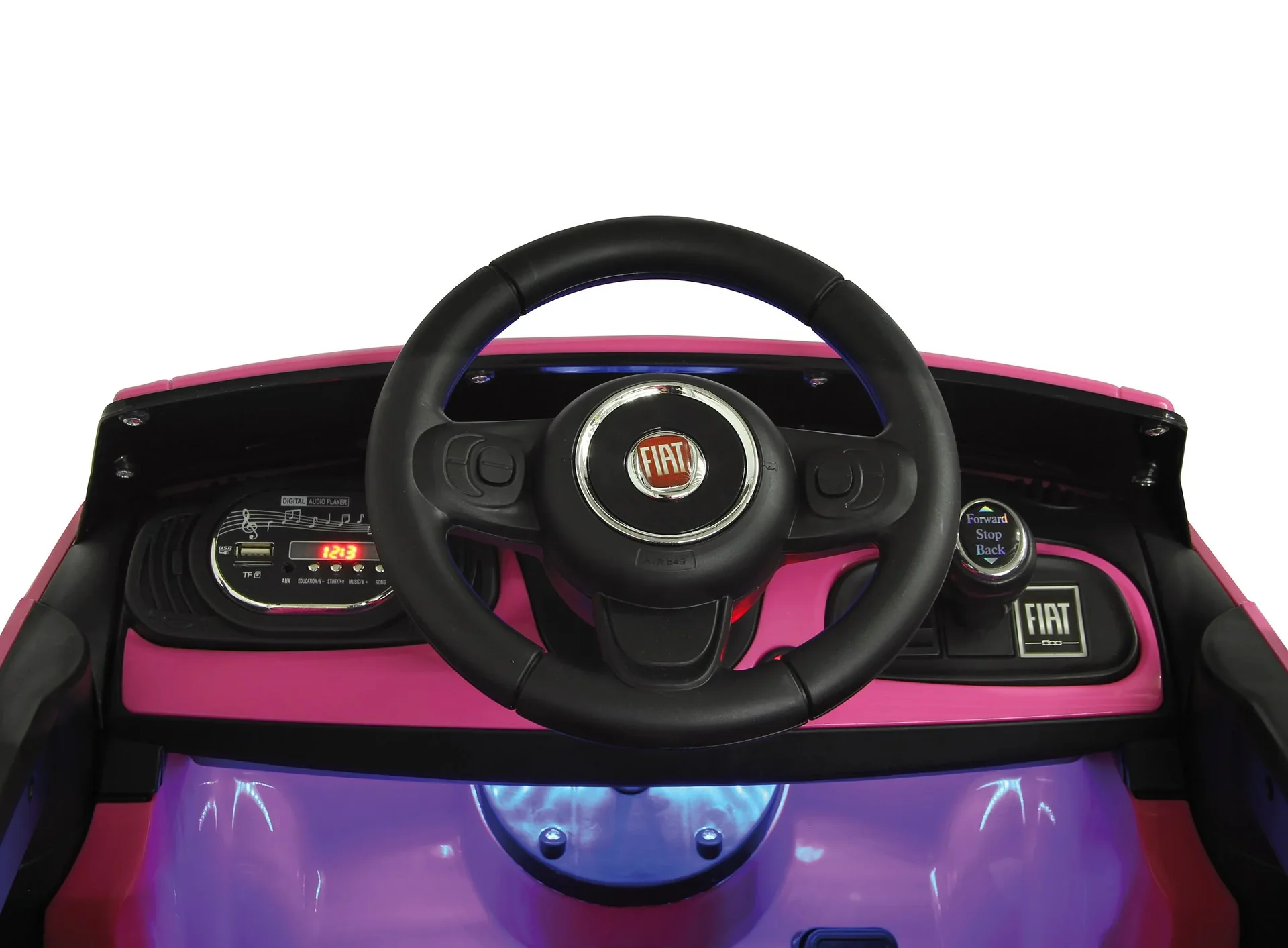 Ride-on Fiat 500 für Kinder, 12 Volt, Pink - 8