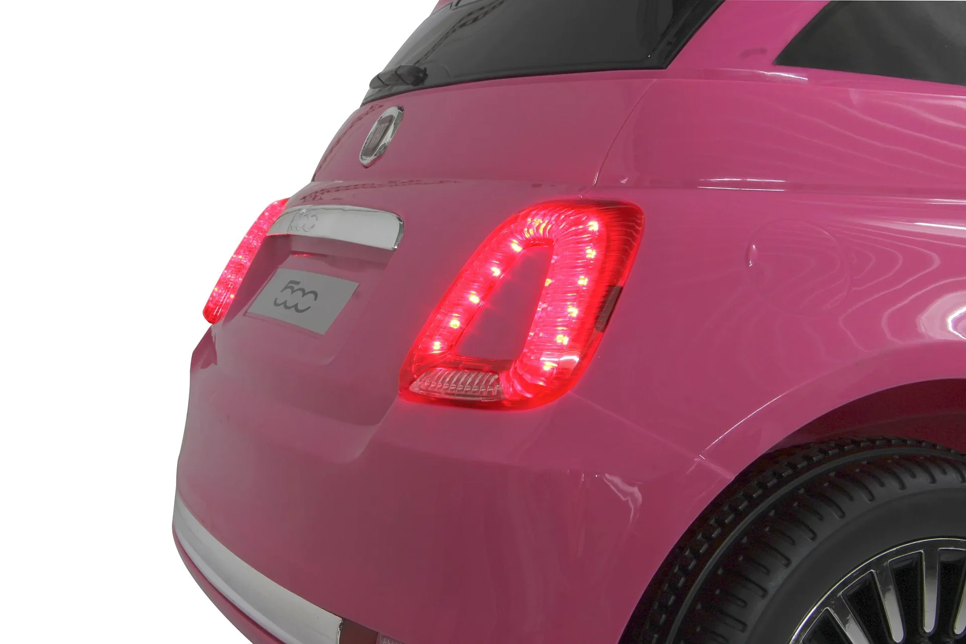 Ride-on Fiat 500 für Kinder, 12 Volt, Pink - 9