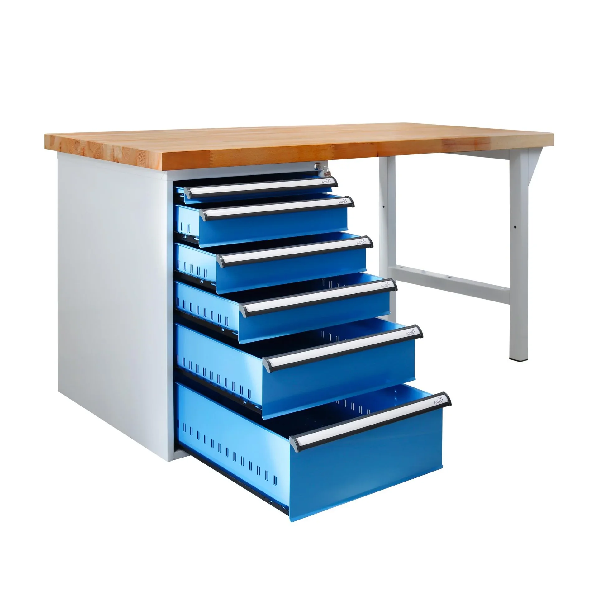 Werkbank mit Schubladenbox 6 SL 1500 - 1