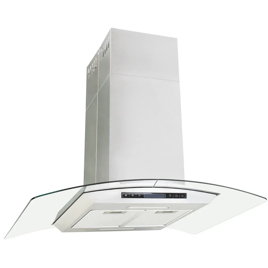LCD-Sensor-Inselhaube 756 m³/h LED 90 cm - 0