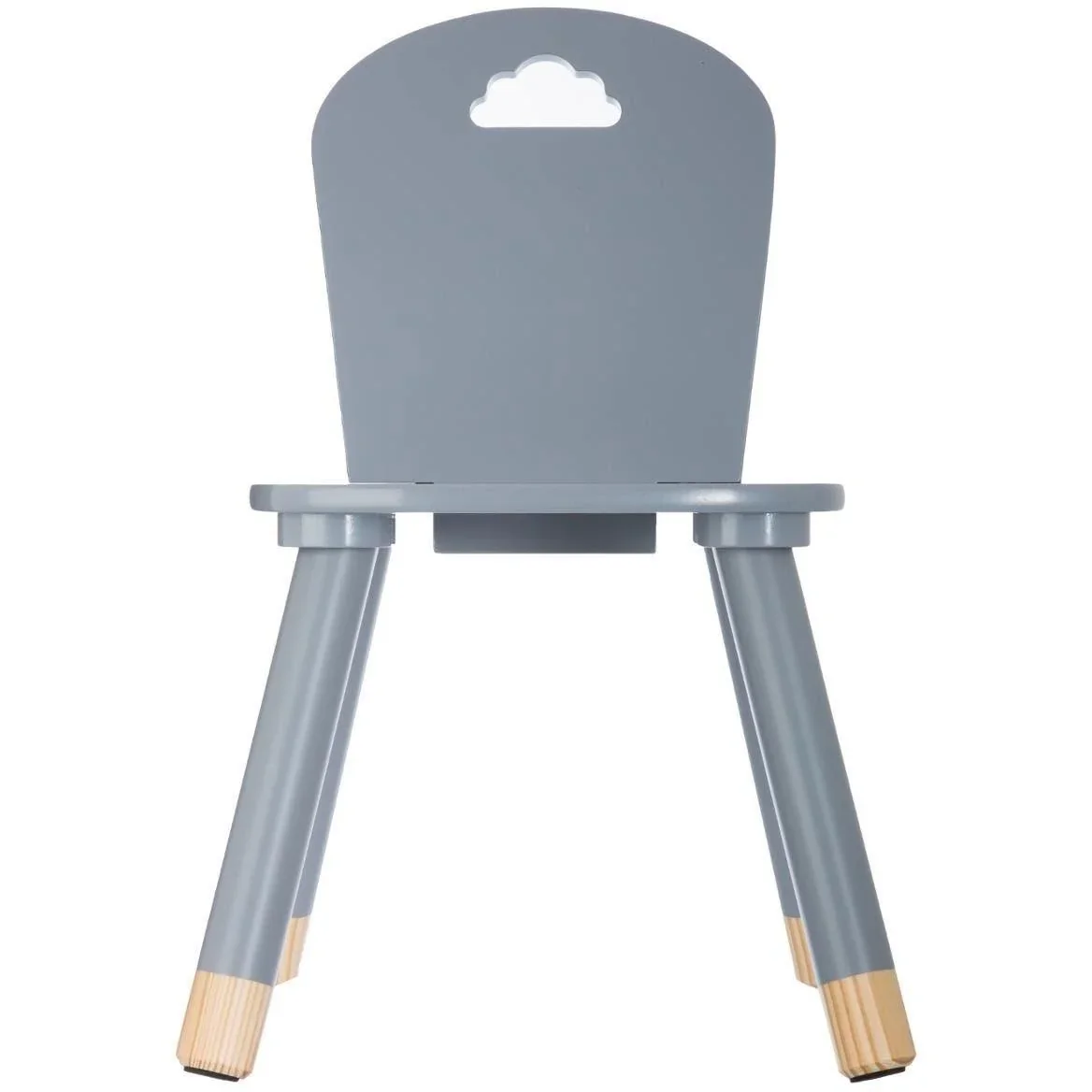 NL SET - 2x Hochstuhl - 50x30x30 cm - Grau - 1