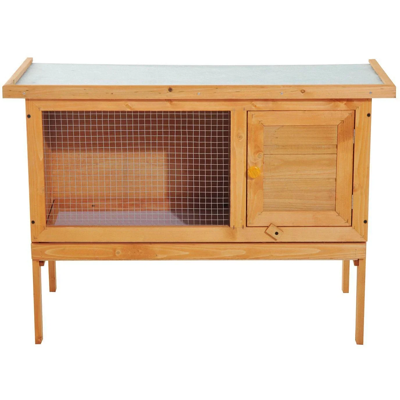 Hasenstall Kaninchenstall Holz 90x45x65cm - 0