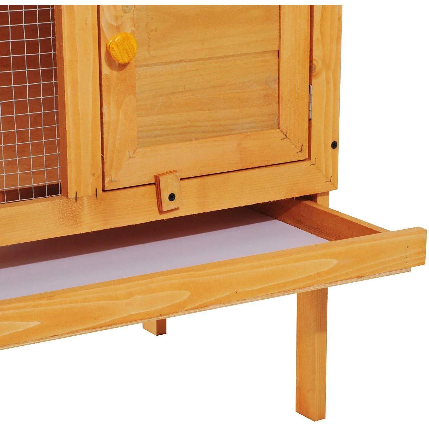Hasenstall Kaninchenstall Holz 90x45x65cm - 5
