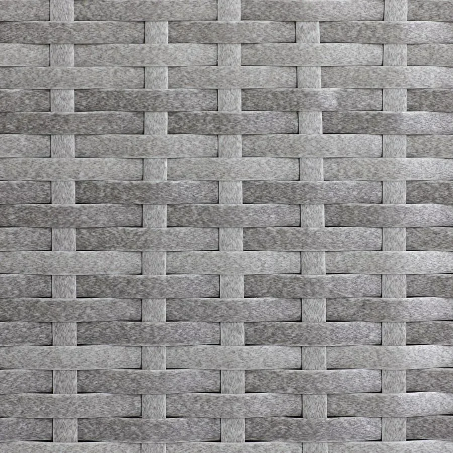 Polyrattan-Pflanzgefäß - 2er-Set - grau - 3