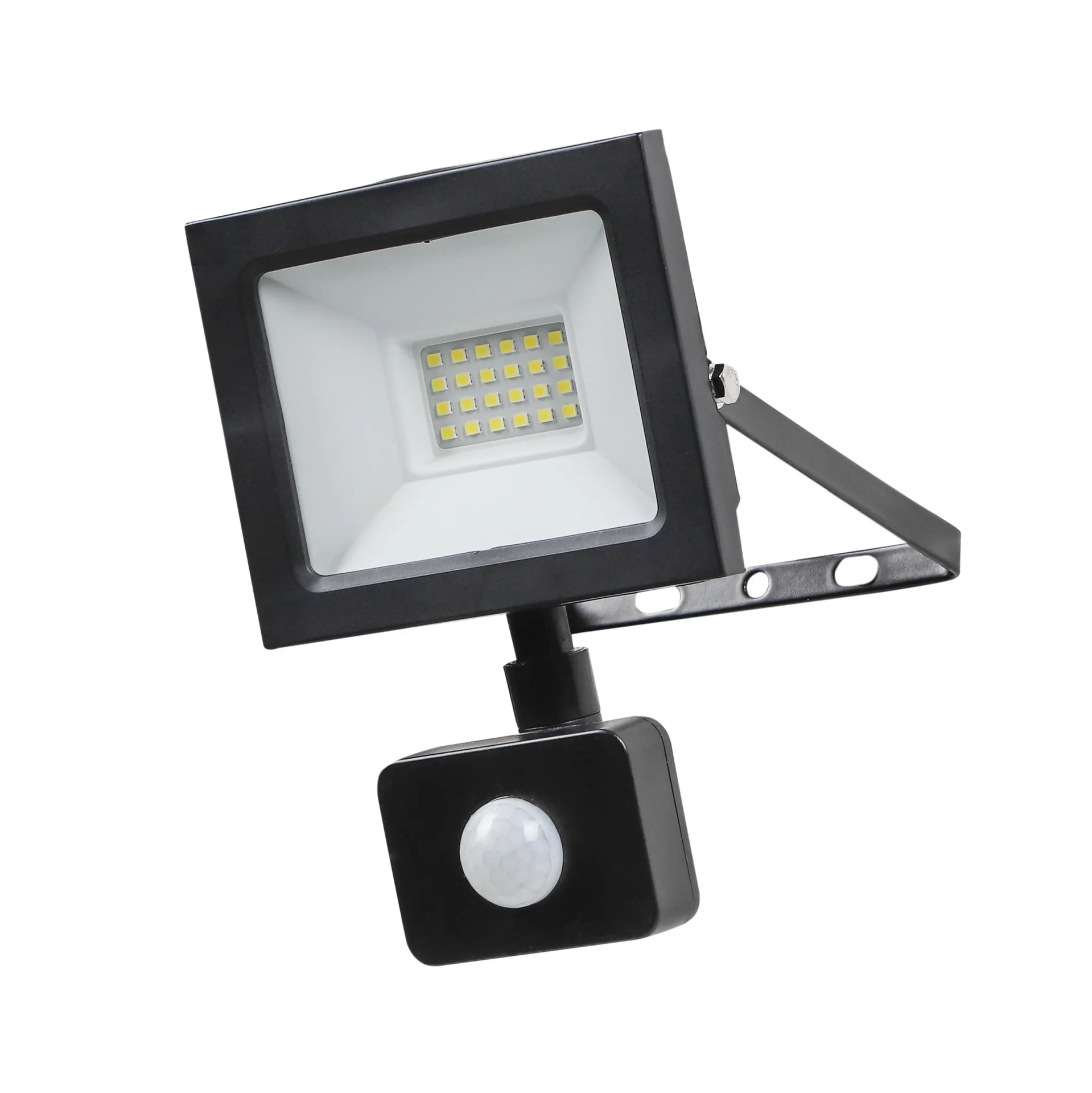 LED Außenstrahler mit Bewegungsmelder schwarz, 20W - 1500 Lumen - 1