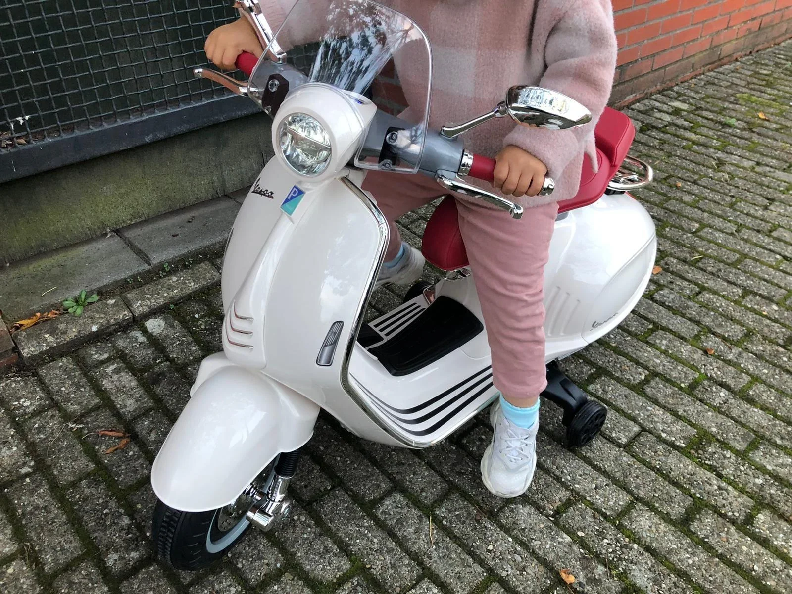 Spielzeug-Kindermotorrad, rot - 4