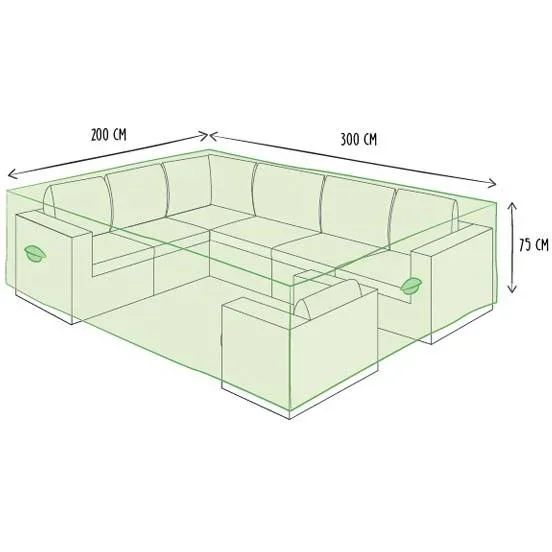 Schutzhülle für Loungeset L - 300 x 200 x 75 cm - 1