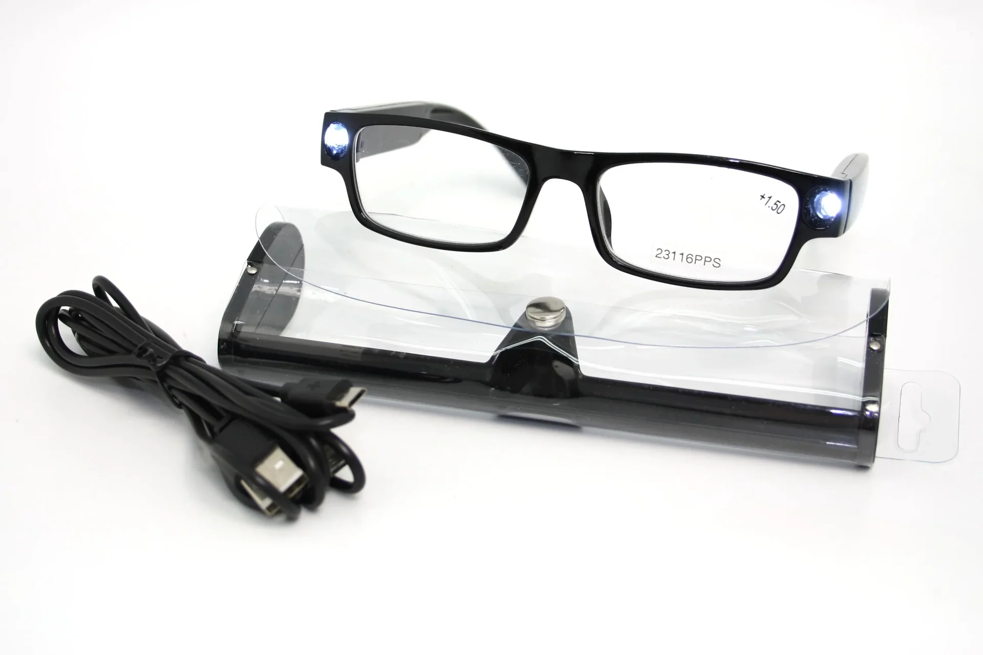 Lesebrille Workerstyle mit LED, +3,5 Dioptrien - 1