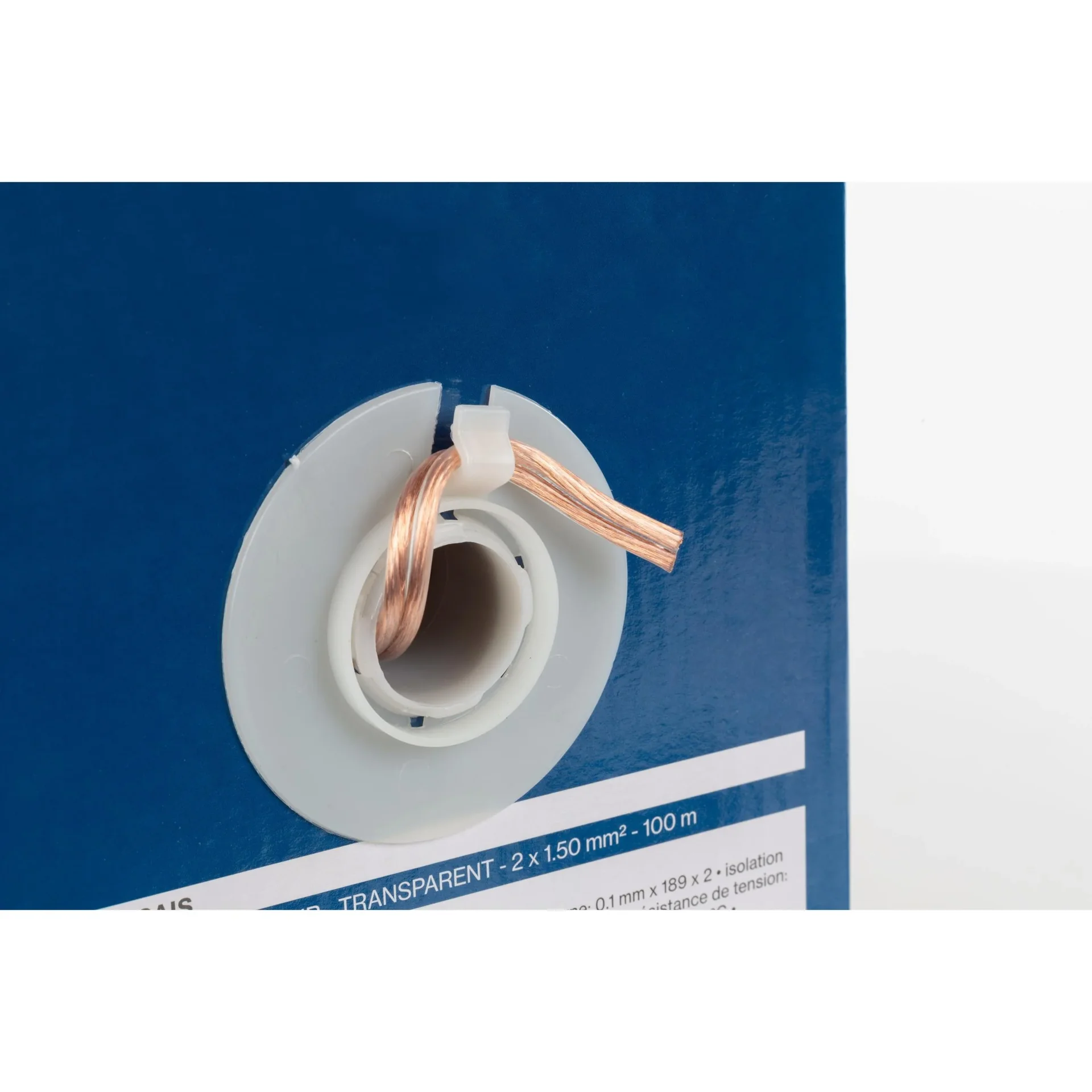 lautsprecherkabel - transparent - 2 x 1.50 mm² - 100 m - 0
