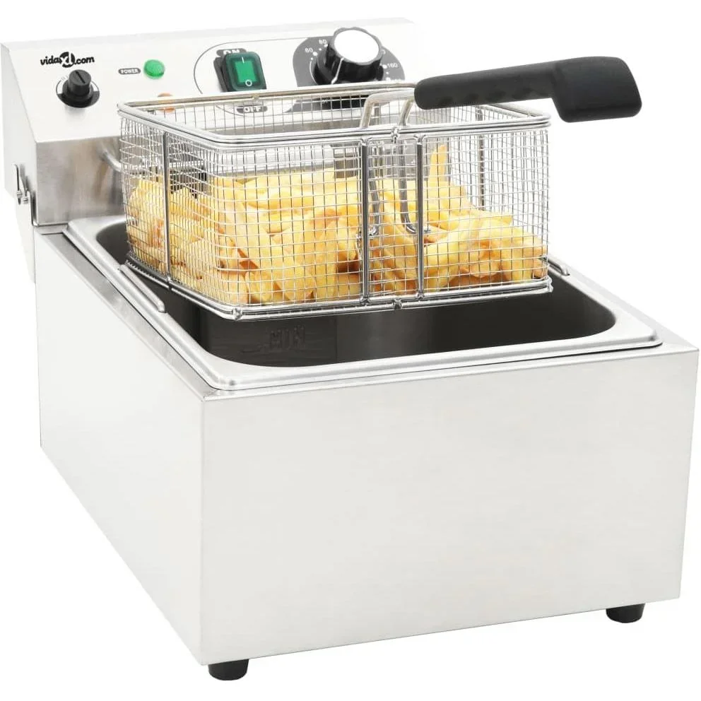 Elektro-Fritteuse 2000 W 6 L Edelstahl - 1