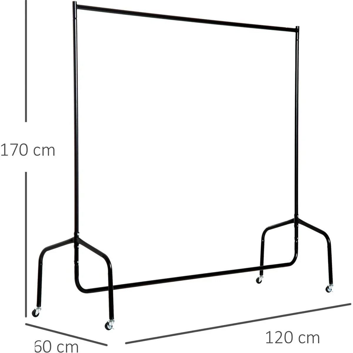 Kleiderständer schwarz - 0