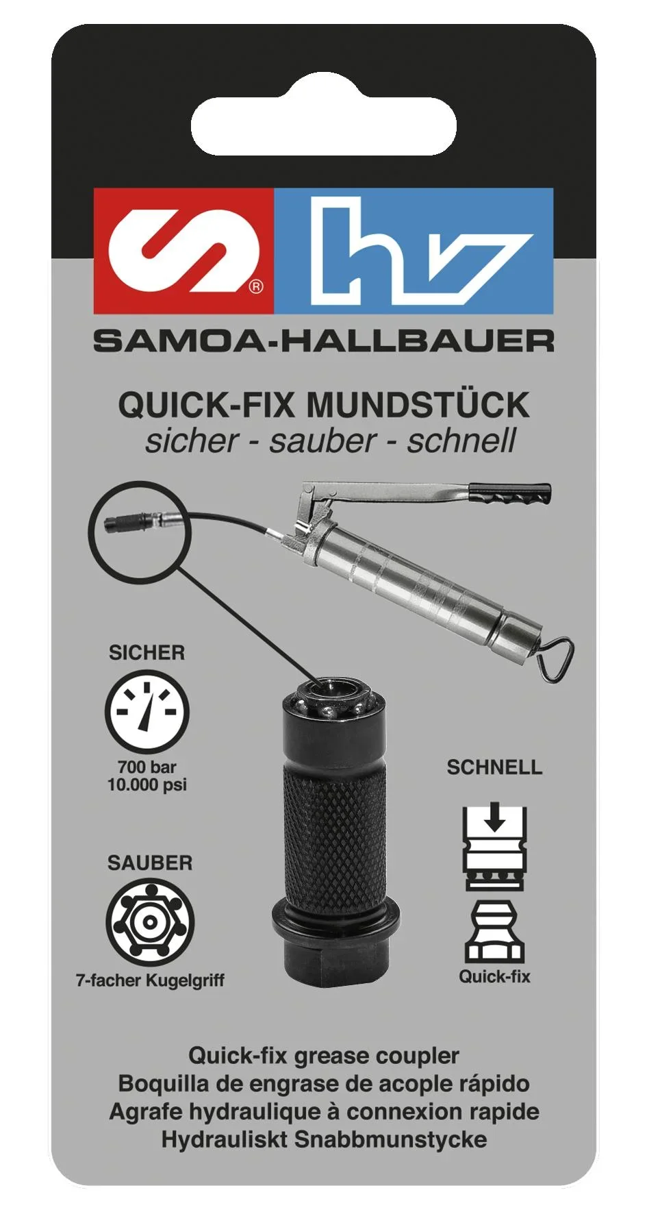 Spezialkupplung Quick - Fix für Fettpressen - 0