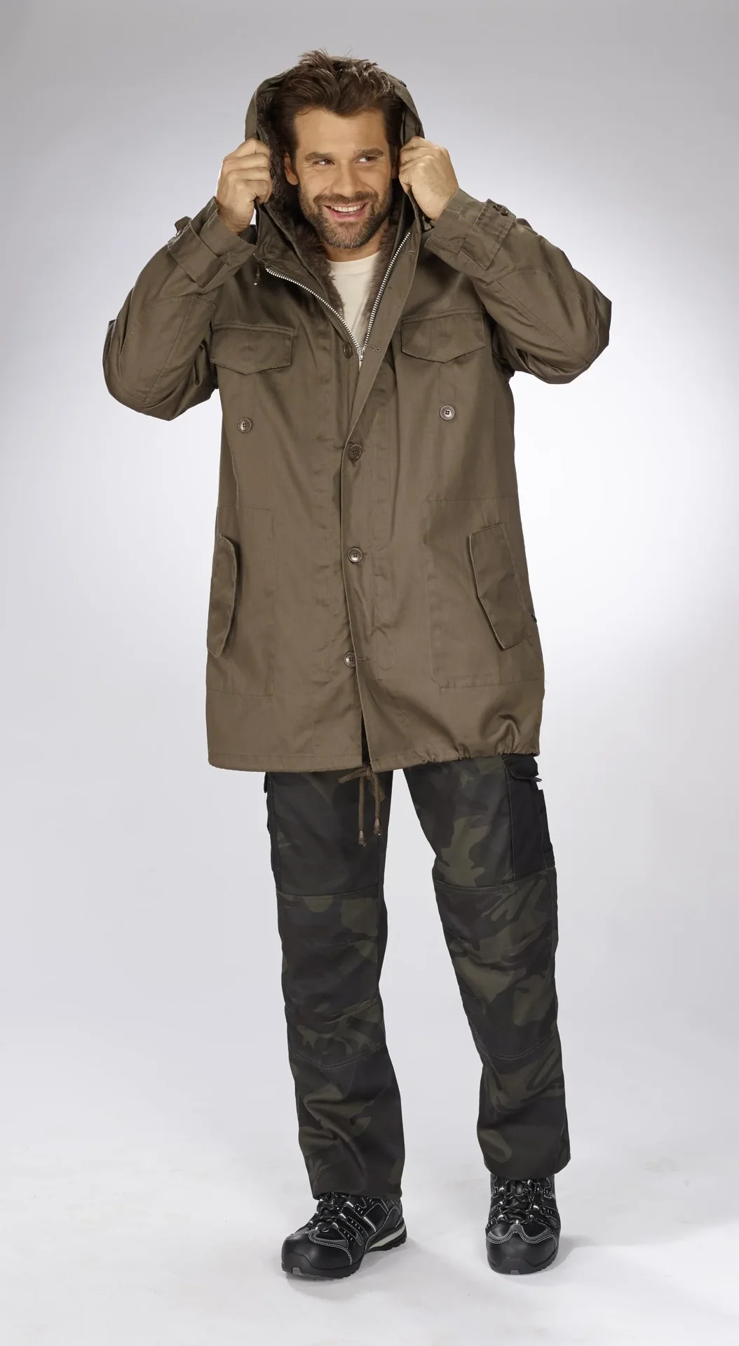 Parka, Farbe steingrau, Gr.M - 8