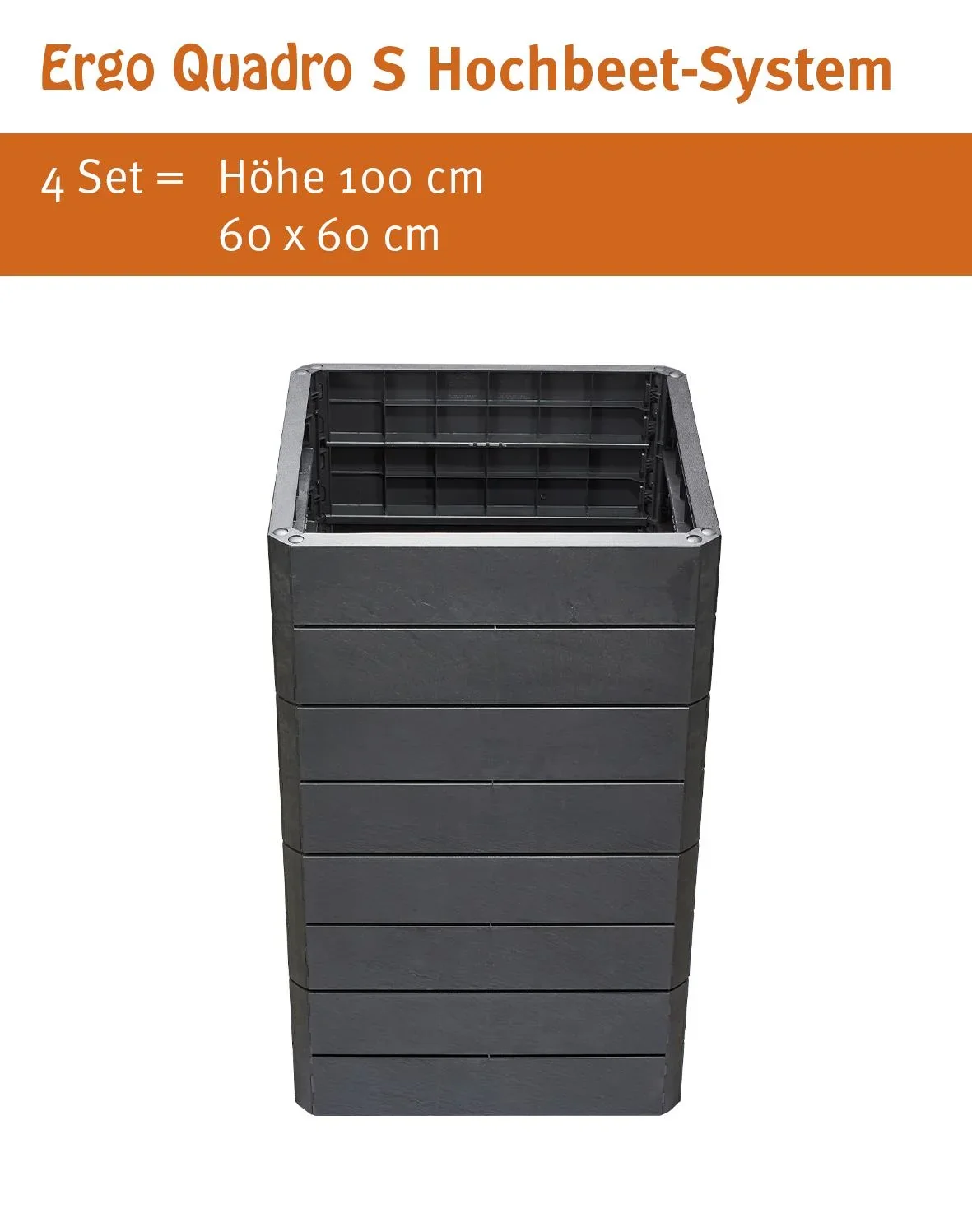 Hochbeet-System Stone "Ergo Quadro", Größe S - 3