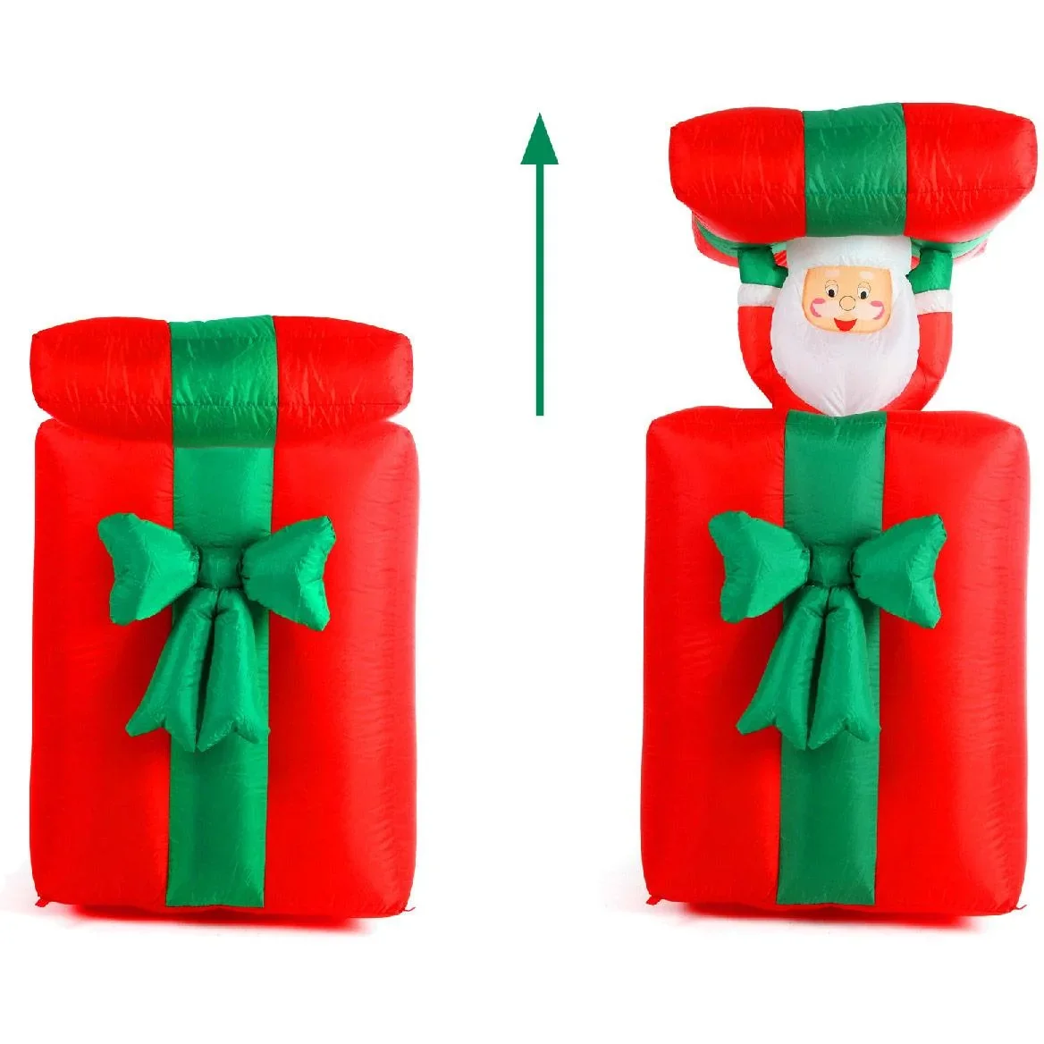 Weihnachtsmann in aufblasbarem Geschenk - 1