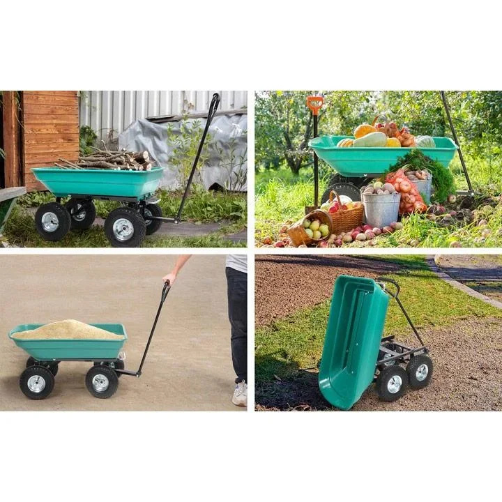 NL Gartenwagen mit Kippfunktion - 55L - Behälter: 87 x 47 x 20 cm - 1
