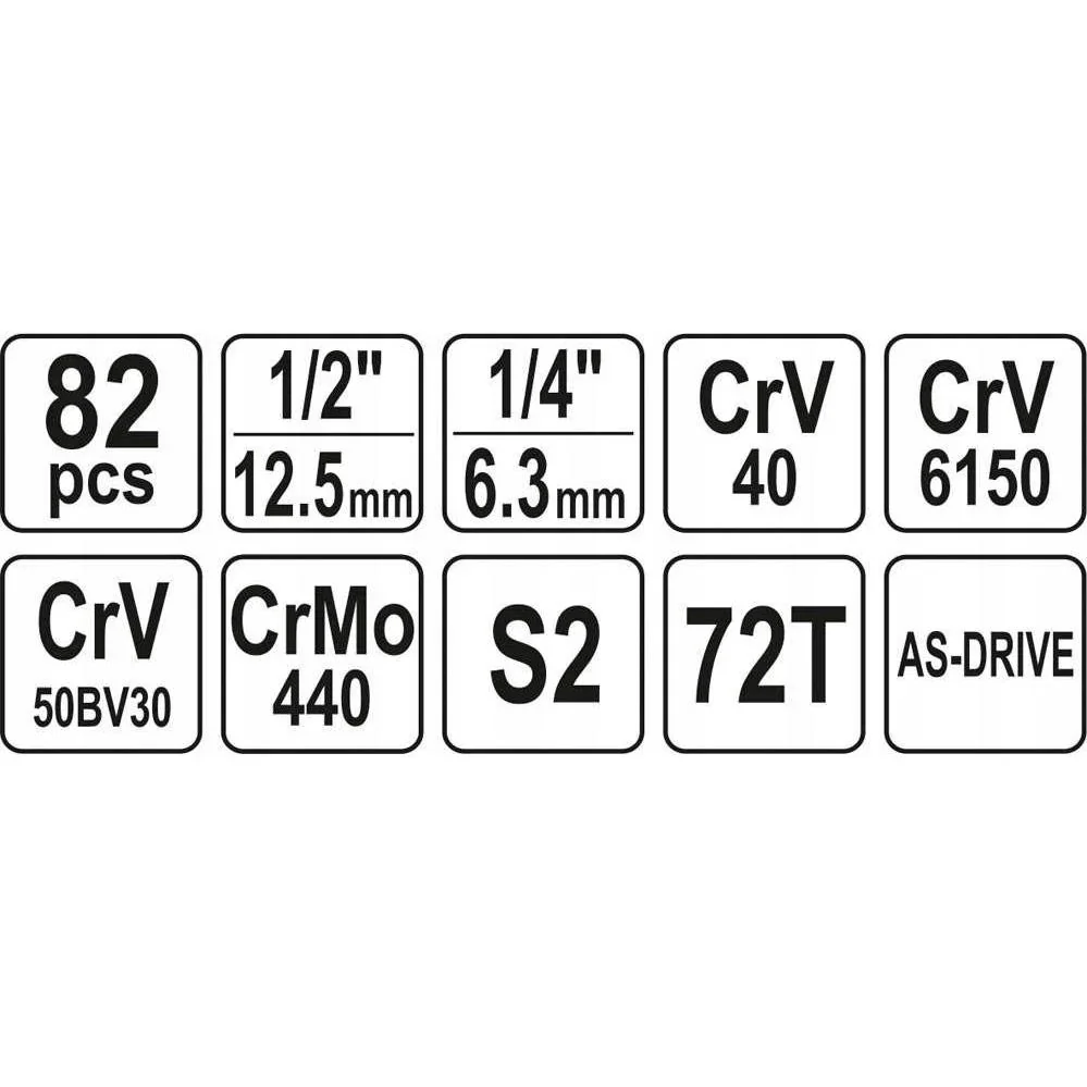 Werkzeugsatz 82 Teile - 1