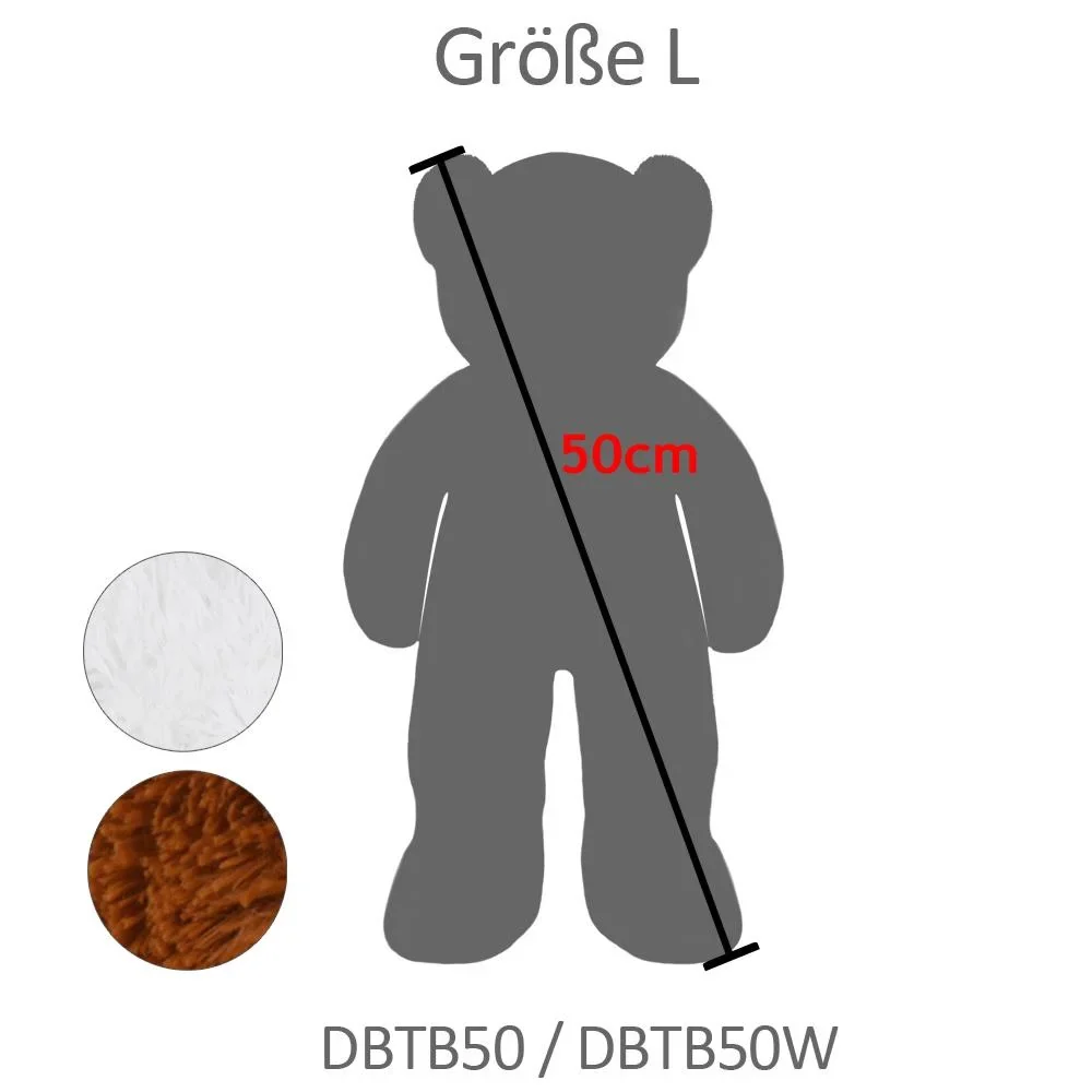 Teddybär-Kissen L Braun 50cm - 2