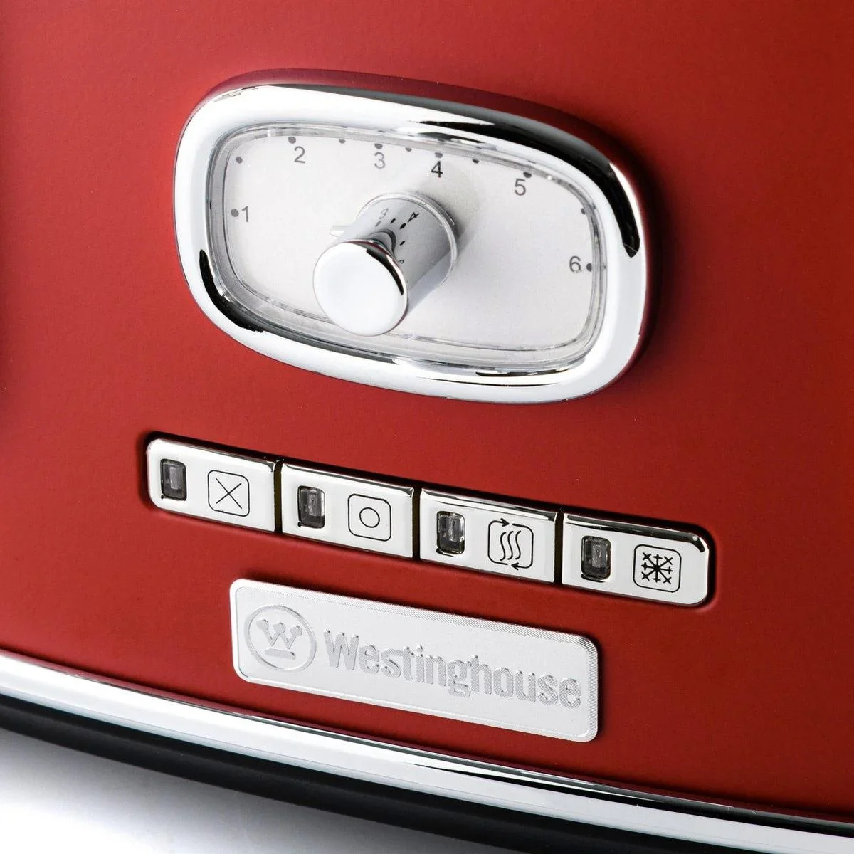 Retro-Toaster - 4-Scheiben-Toaster - Rot - 4