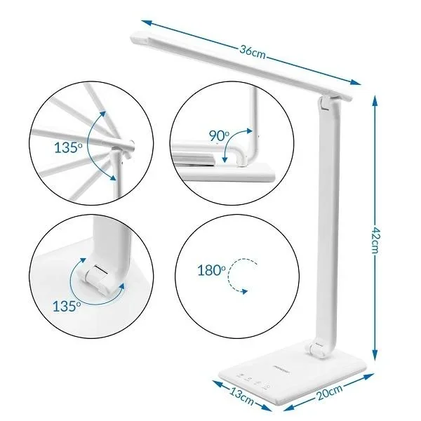 LED-Tischleuchte Cataleya weiß 42cm - 1