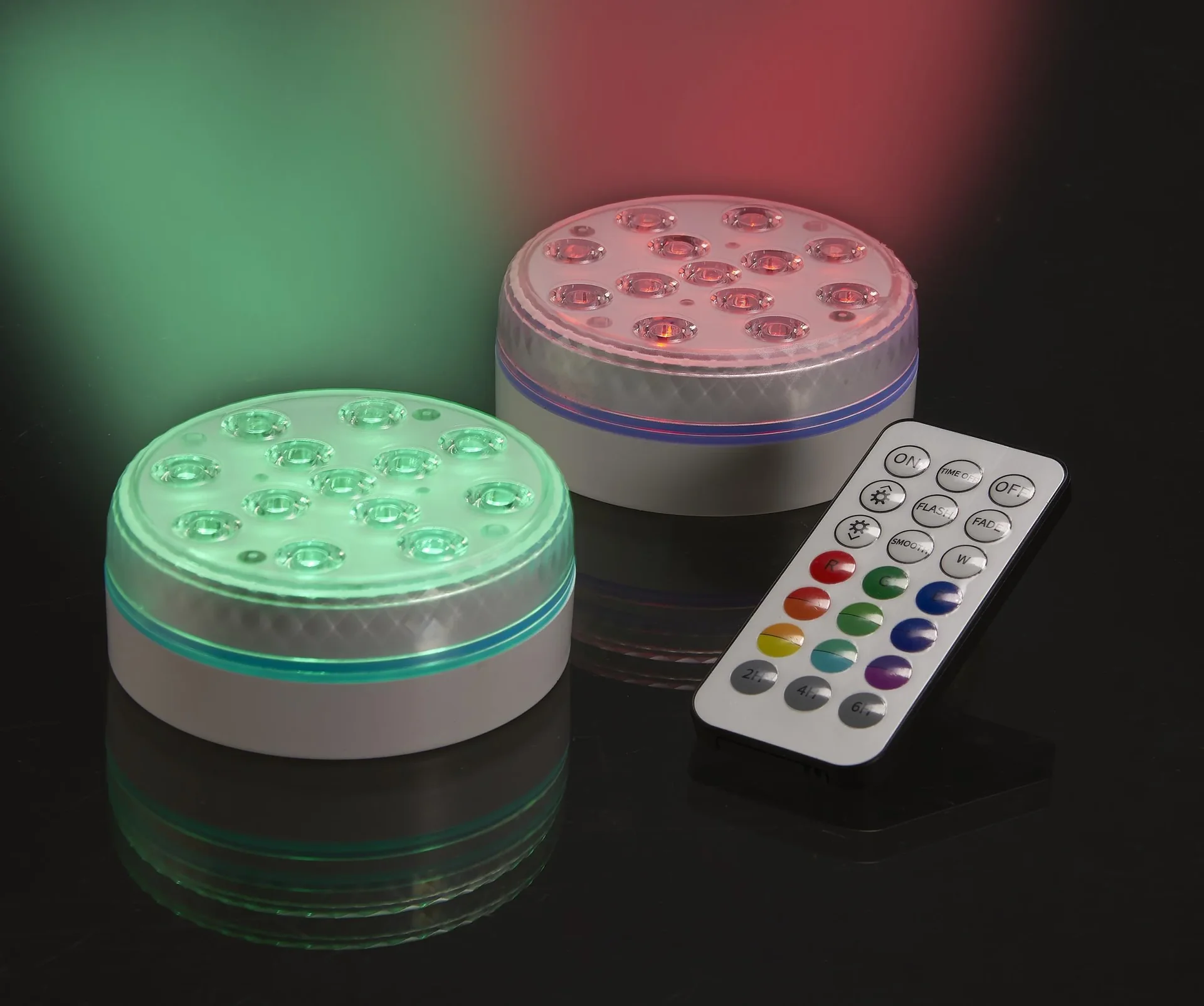 Pool LED Lichter mit Fernbedienung IP68, 2er Set - 7