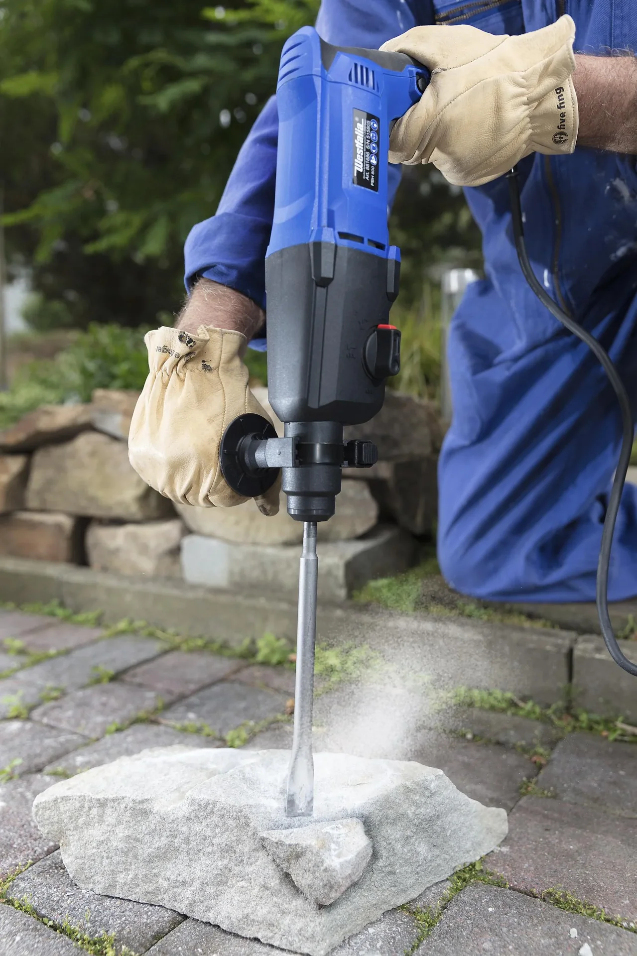 Pneumatischer Bohr- und Meißelhammer PBH 800, 800 Watt, SDS Plus - 0