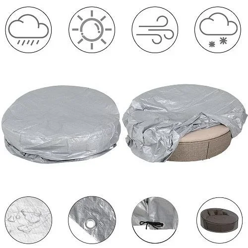 Überhang Lounge Bett Sonneninsel rund 236cm - 1